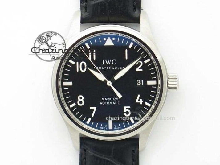 MIROTIME 0105 Supportive Portofino Automatic SS AF 1:1 Best Edition White Dial on Black Croco Leather Strap A 7184